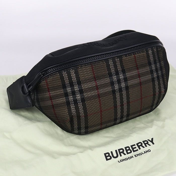 BURBERRY バーバリー ノバチェック ボディバッグ ポリエステル メンズ