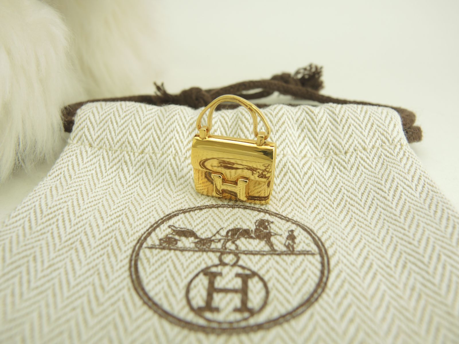 エルメス ペンダントトップ コンスタンス ゴールド ネックレス チョーカー 4