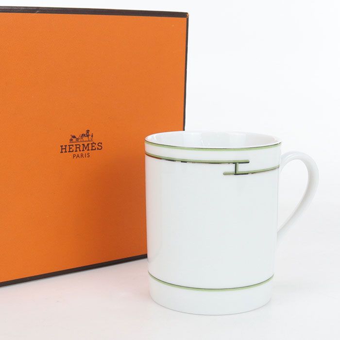HERMES エルメス マグカップ リズム ブランド雑貨 ポーセリン ユニセックス