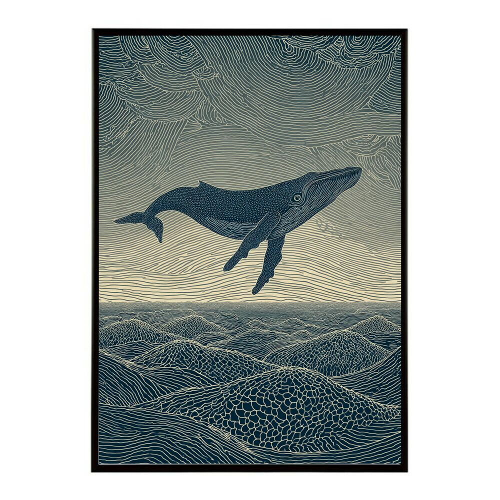 海の生き物の絵 【B2サイズ 自作】 海の生き物の絵 【B2サイズ 自作】