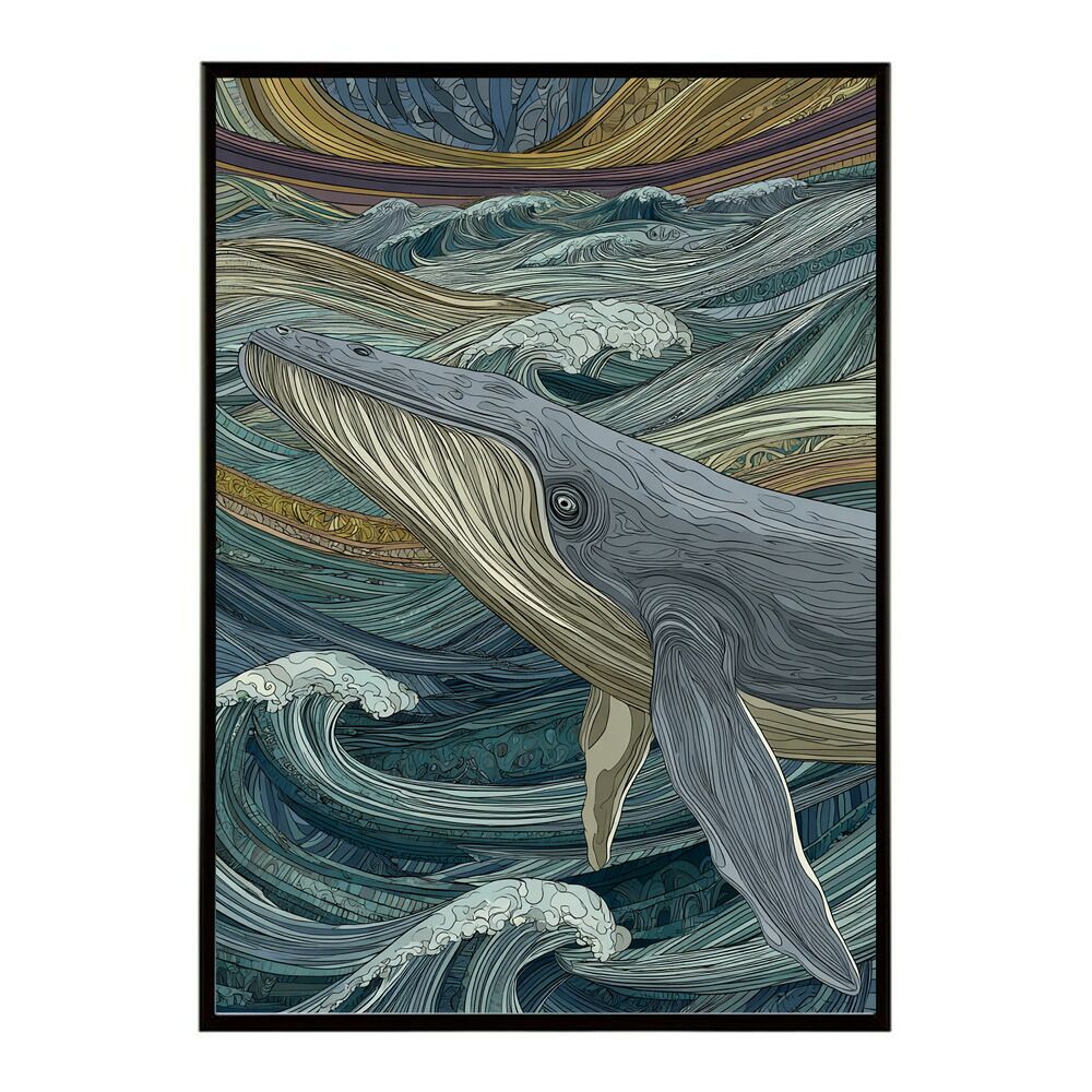 【原画のみ販売】クジラとクラゲ空の大冒険 クジラのポスター