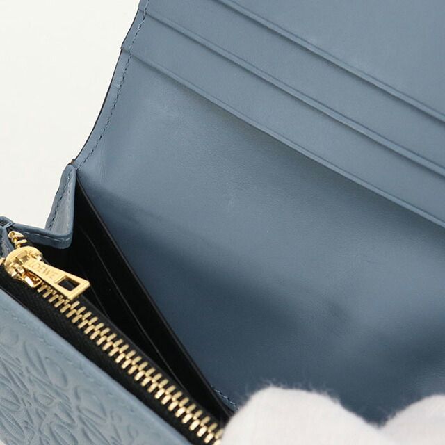  ロエベ LOEWE 財布 レディース 107.55.F 11 アナグラム リピート コンチネンタルウォレット 長財布 小物
