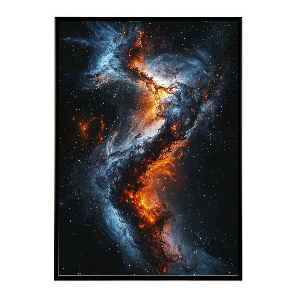 A4サイズ（約21x30cm）】【lm-poster-456】【フレーム付き】宇宙