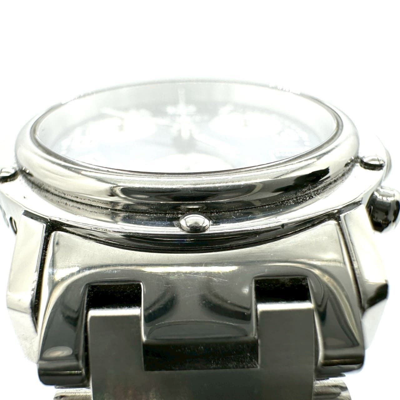 電池交換済】HERMES エルメス CL1.310 クリッパー クロノグラフ デイト