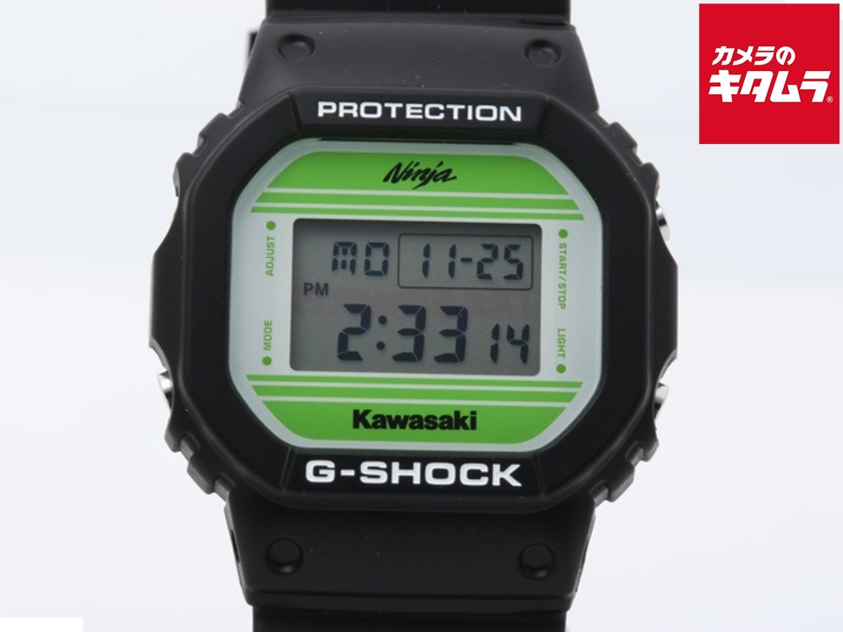 カシオ G SHOCK ブラック DW 1 PF 樹脂 ステンレススティール Kawasakiコラボモデル