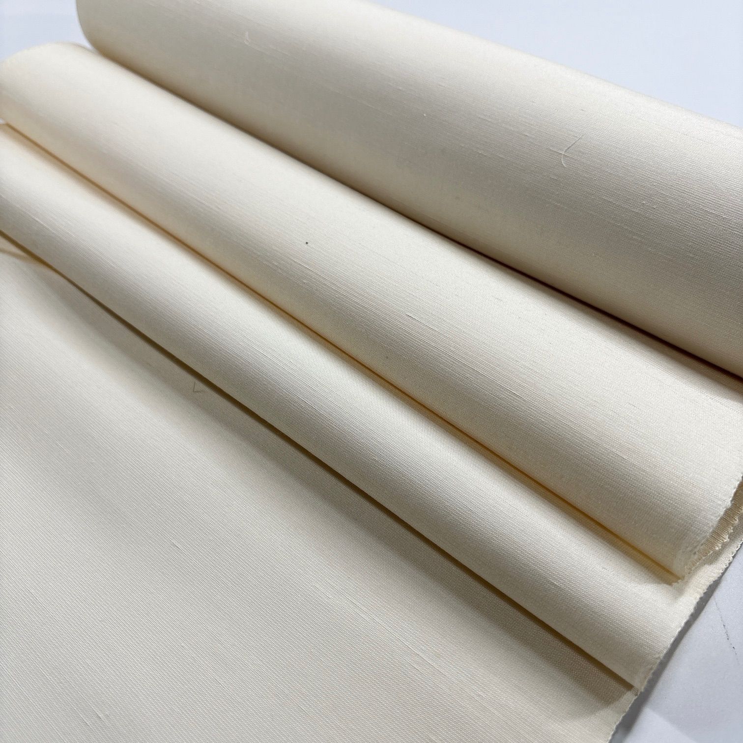真綿紬 まゆみ紬 白生地 着尺 反物 1本 正絹 着物まとめ売り 同梱購入