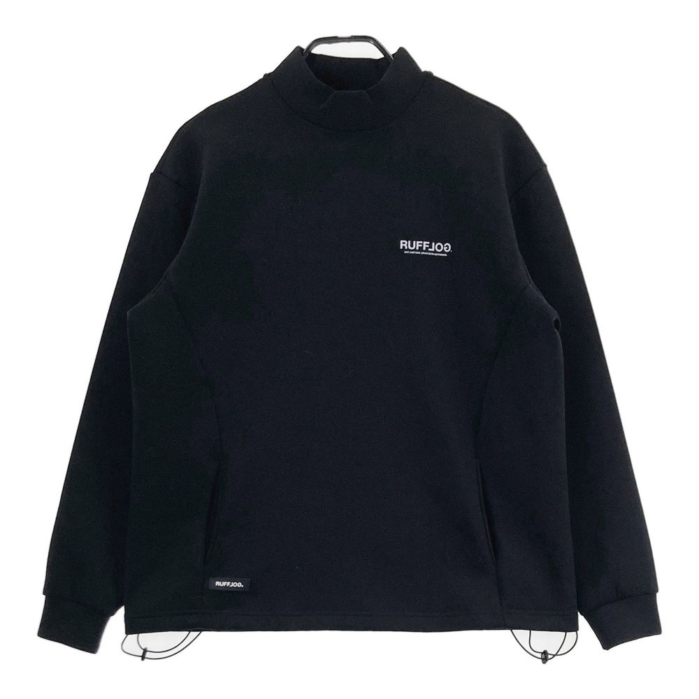 サイズ M RUFFLOG ラフロッグ モデル モックネック スウェットトレーナー ブラック系 ゴルフウェア メンズ ストスト