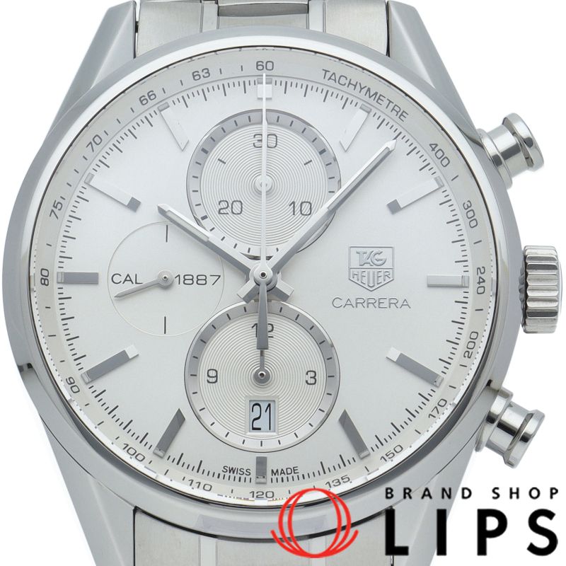 タグ ホイヤー カレラ クロノグラフ キャリバー1887 CAR 2111.BA 0720 SS メンズ時計 シルバー 仕上げ済