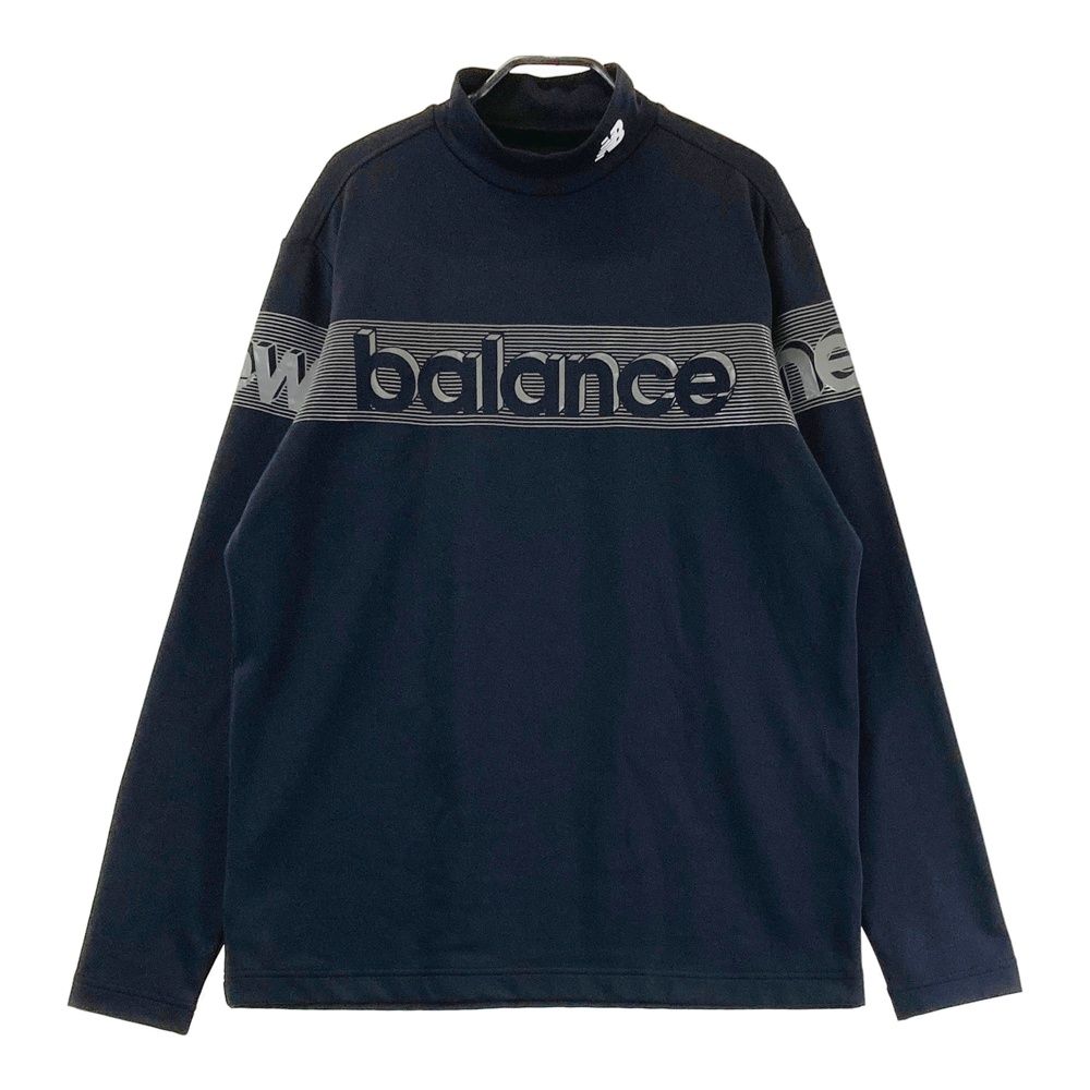 人気SALE，爆買い サイズ：6 NEW BALANCE GOLF ニューバランス 2023年モデル 裏起毛 ハイネック長袖Tシャツ  ブラック系 [240101583779] ゴルフウェア メンズ ストスト シャツ