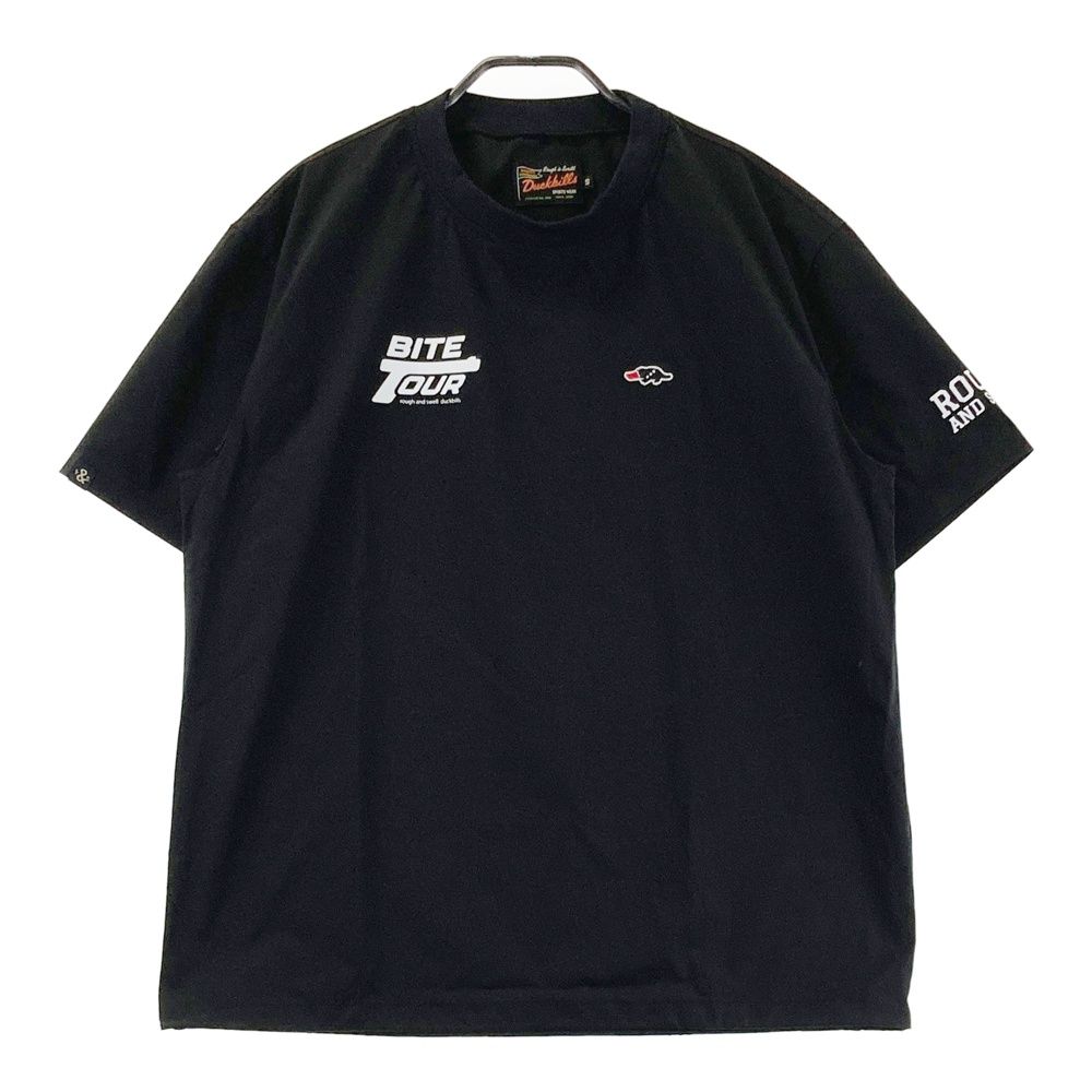 サイズ S ROUGH SWELL ラフアンドスウェル モデル 半袖プルオーバー ブラック系 ゴルフウェア メンズ ストスト