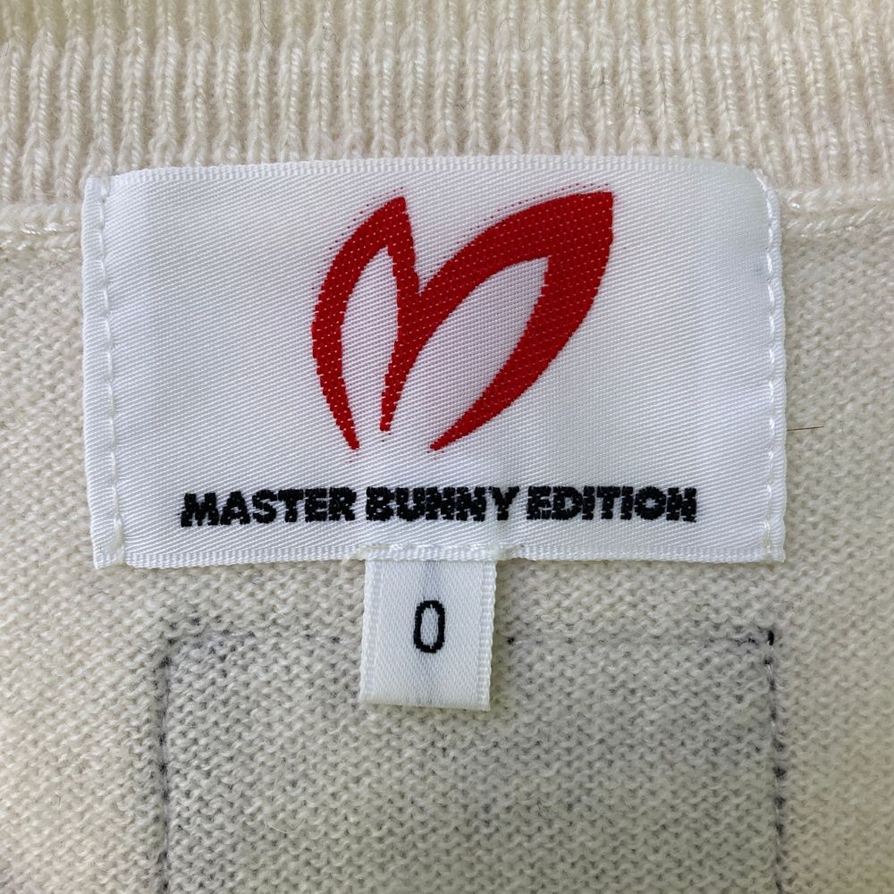 新品マスターバニーエディション】2023年人気ロゴネーム ゴルフニットセーターL サイズ：0 MASTER BUNNY EDITION マスターバニーエディション 2023年