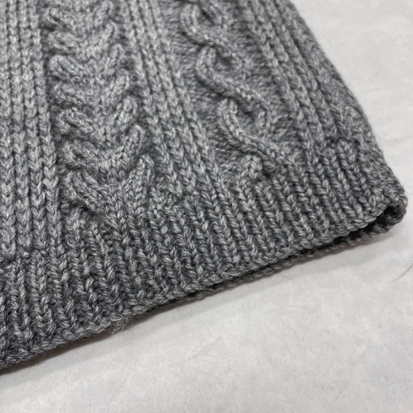 INVERALLAN インバーアラン ニットトップス ケーブル編み クルーネック