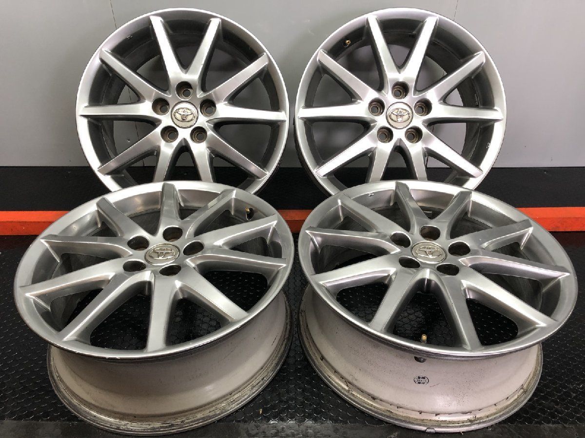 エスティマ純正ホイール　18インチ　4本 中古 18インチ アルミ トヨタ エスティマ 純正 4本セット<BR
