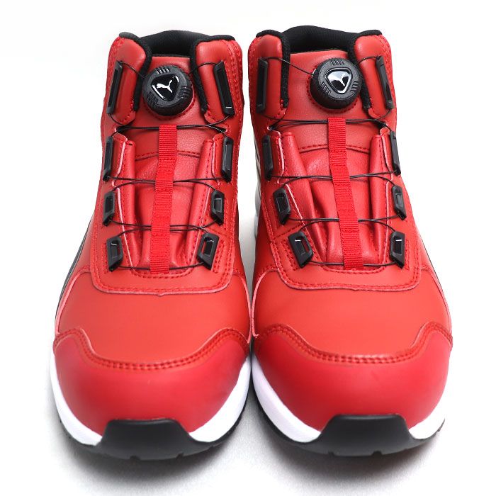PUMA プーマ ライダー2.0 安全靴 レッド ブラック 63.358.0 28 cm DISC MID ミドルカット ダイヤル式 JSAA規格 メンズ 買取品