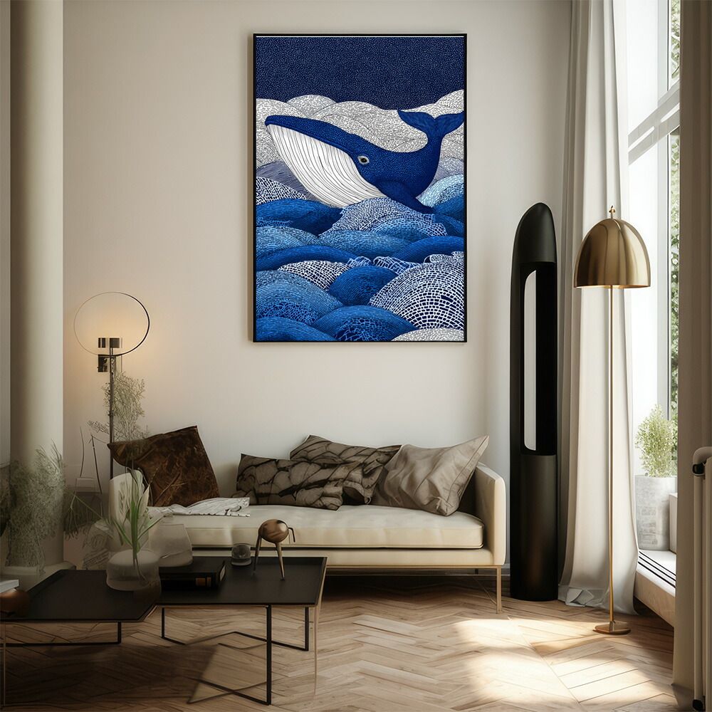 【非売品】メルルのアトリエ ルーファス ライアス ロング サイズ ポスター A0サイズ（約84x119cm）】【lm-poster-4608】【フレーム付き】クジラ