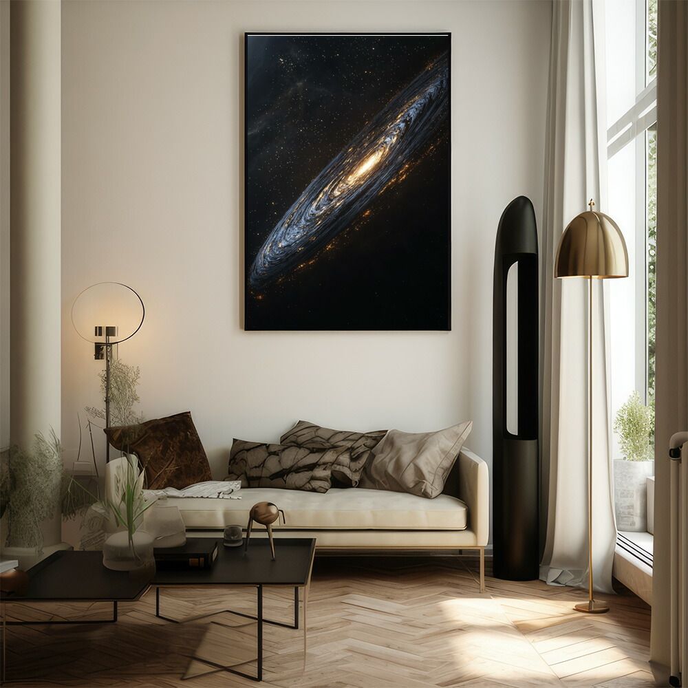 B2サイズ（約51x73cm）】【lm-poster-461】【フレーム付き】宇宙
