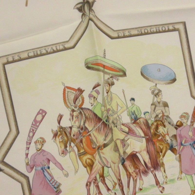 エルメス HERMES カレ90 ムガル王朝の馬 LES CHEVAUX DESMOGHOLS
