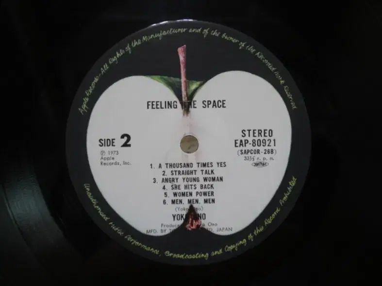  日本 LP Yoko Ono John Lennon ー 1973 年 早い その他 楽器 機材