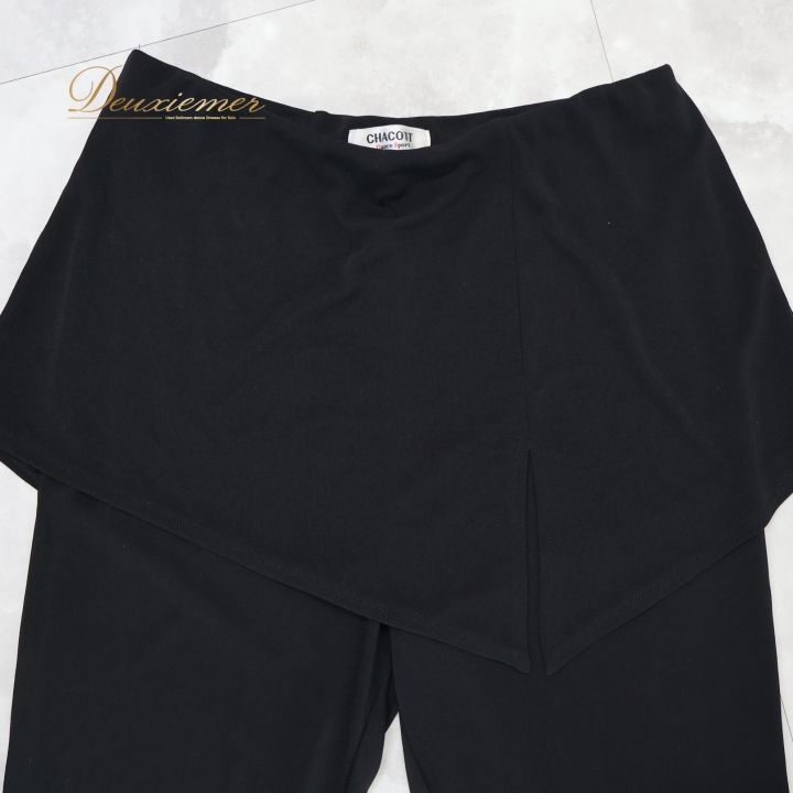 社交ダンス 衣装 ズボン ブラック系 チャコット Chacott 黒 無地