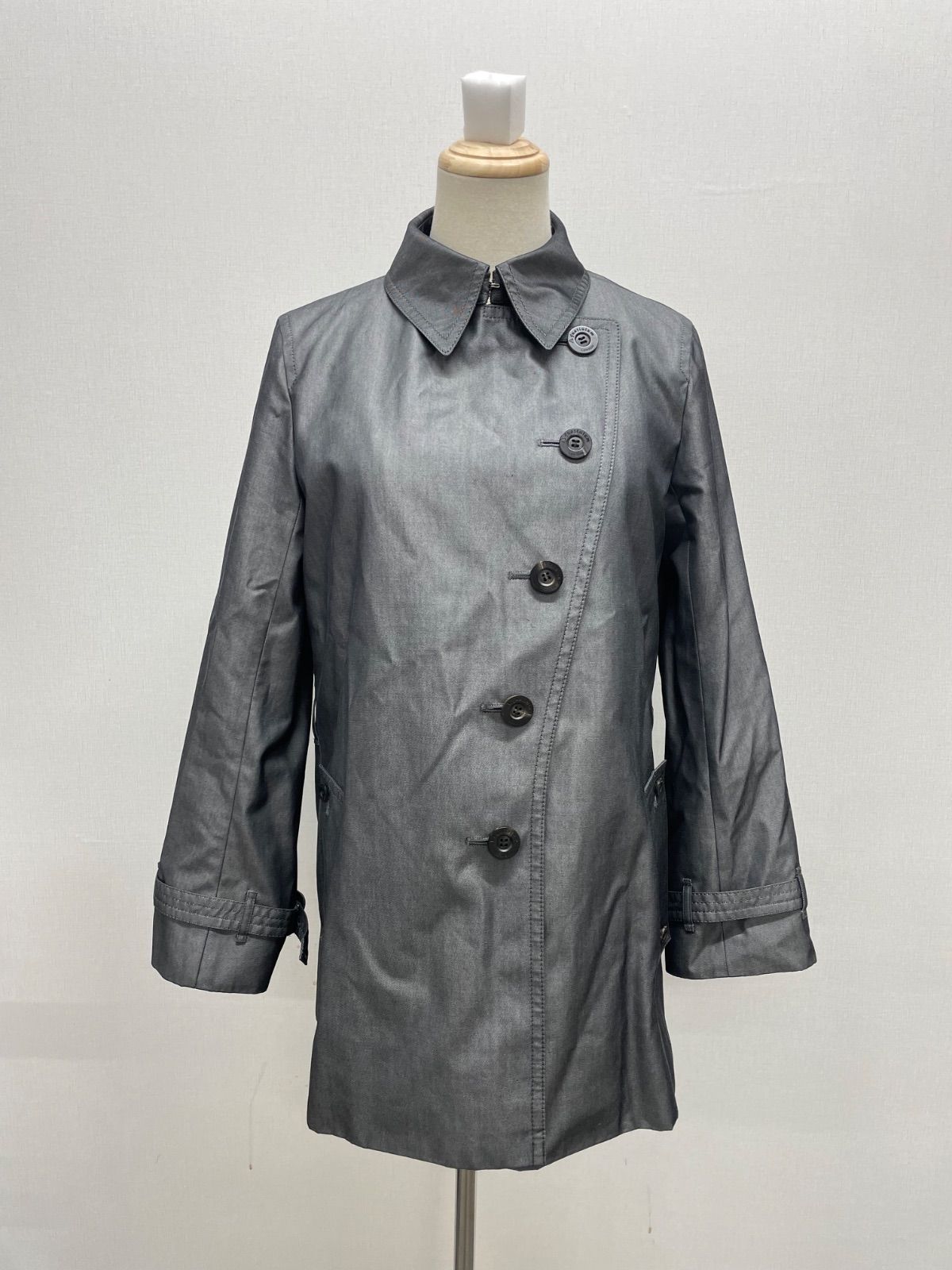 CS 2046 アクアスキュータム トレンチコート グレー S