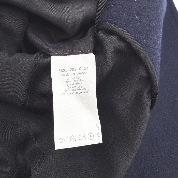  Drawer ドゥロワー ウールコート ネイビー 金ボタン ダブル チェスターコート ジャケット アウター