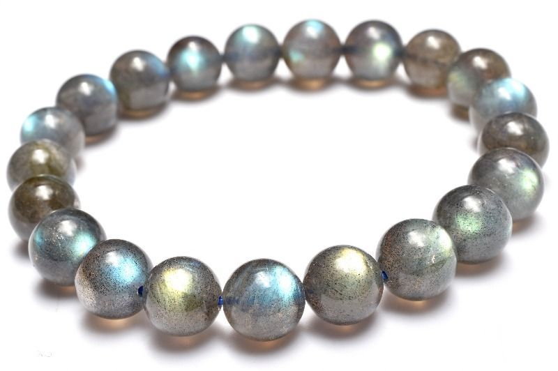 1点物】レインボーシラー ラブラドライト 9mm ブレスレット