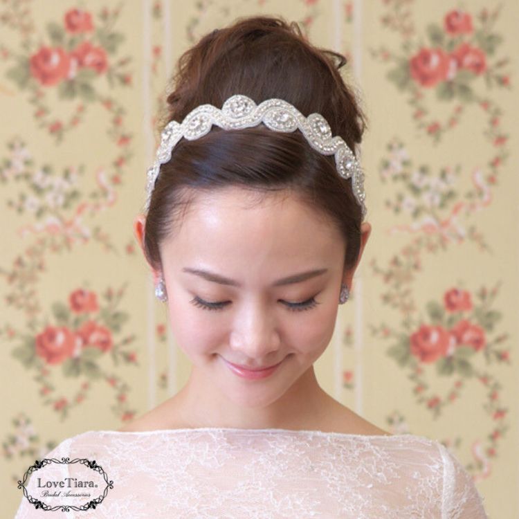 クリアランスお得セール ホワイトリボン ヘアアクセサリー ラブ