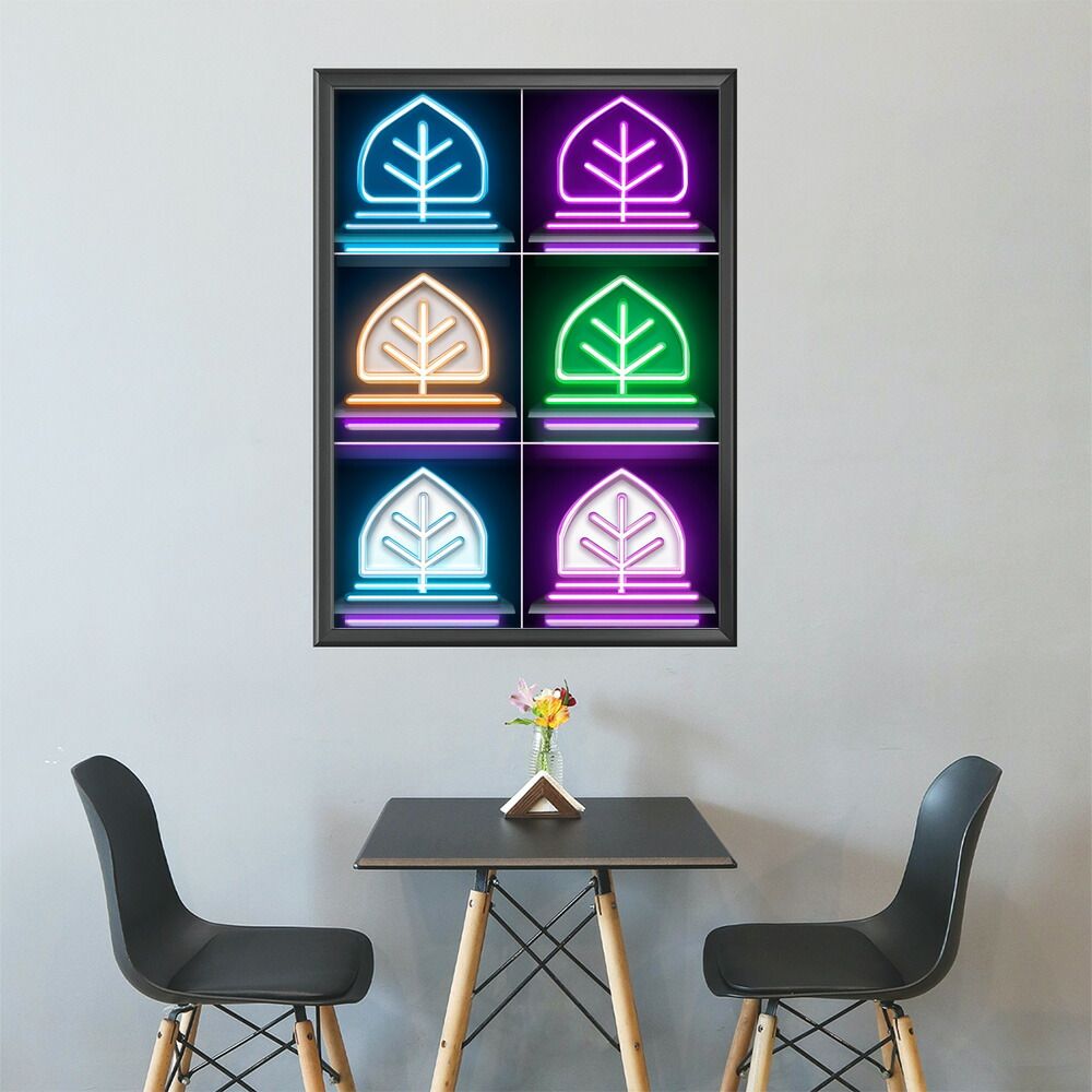 A1サイズ（約59x84cm）】【lm-poster-4740】【フレーム付き】ネオン 光