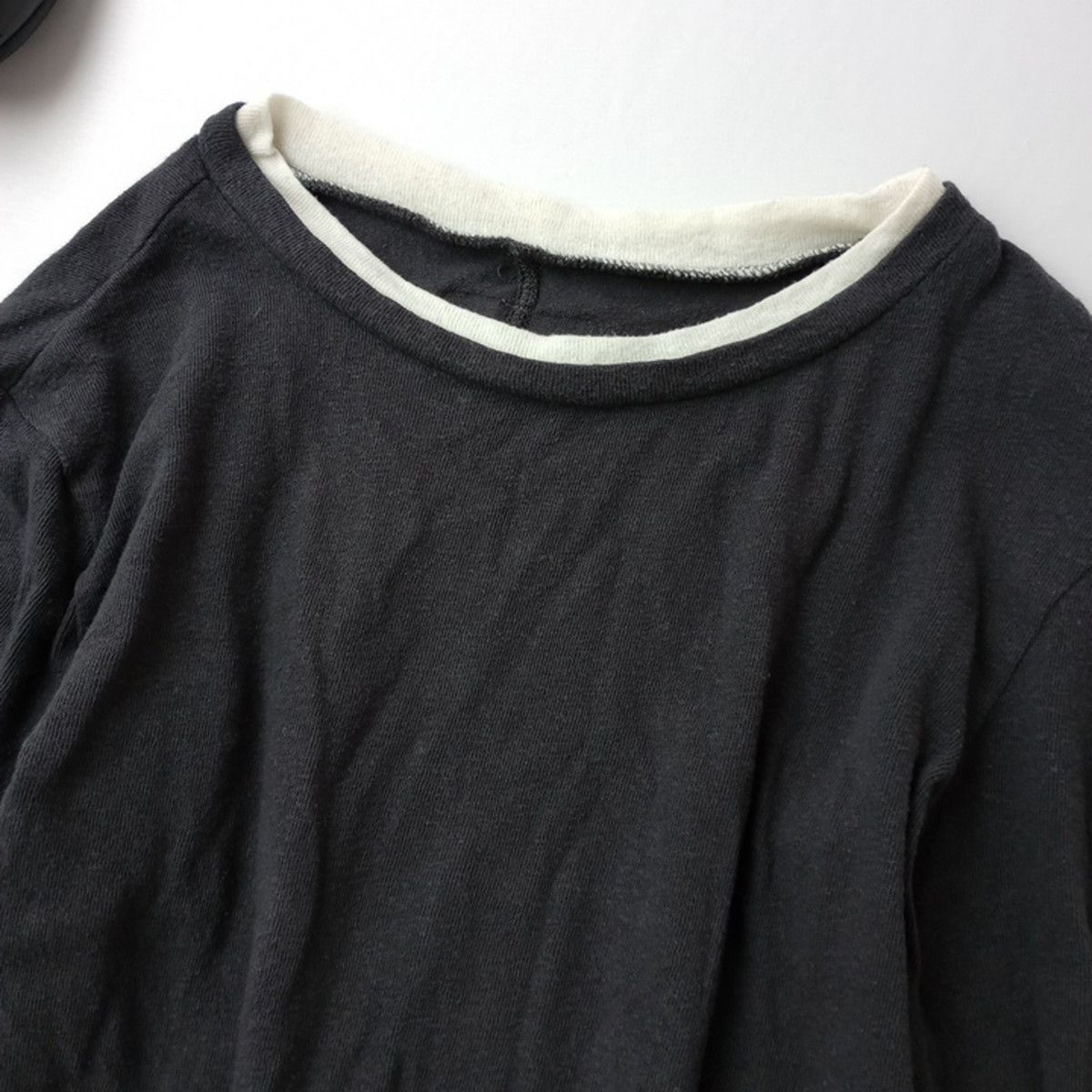 ◯ yori ヨリ しっとりレイヤードロンTee カットソー プルオーバー