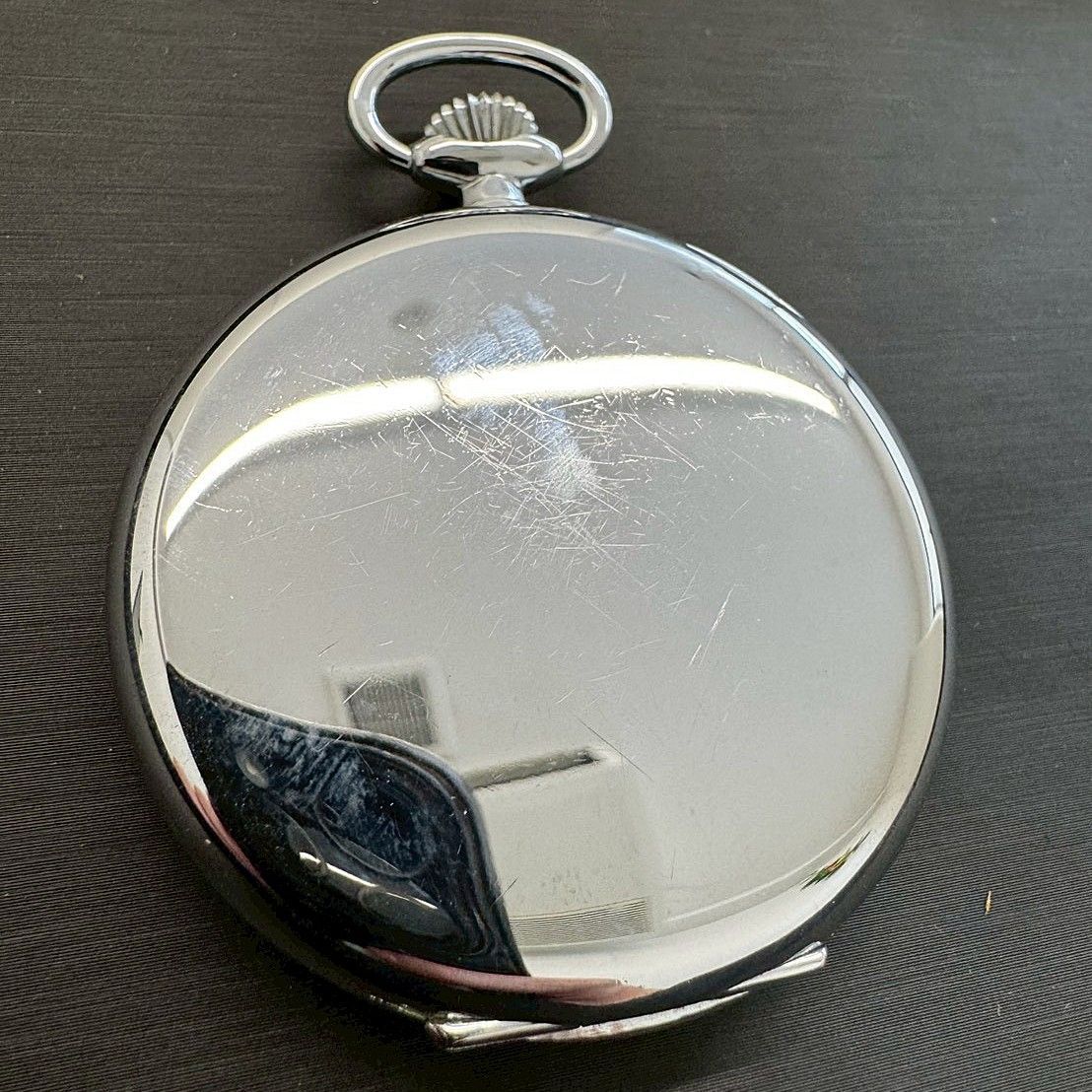 稼働品 OMEGA オメガ 懐中時計 スモセコ 手巻き