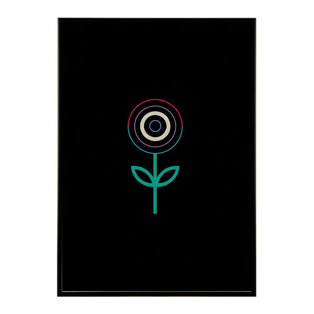 A2サイズ（約42x59cm）】【lm-poster-4685】【フレーム付き】ネオン 光 光彩 ライト ネオン管 カラフル