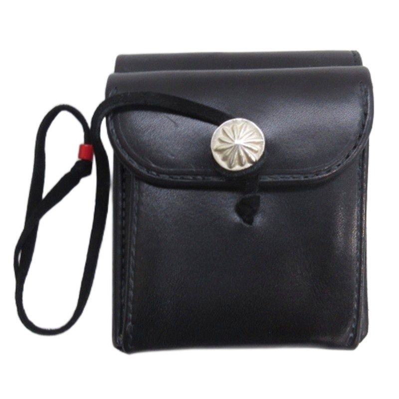 ゴローズ goro s バタフライウォレット 二つ折り財布 コンチョ付き レザー ブラック AA