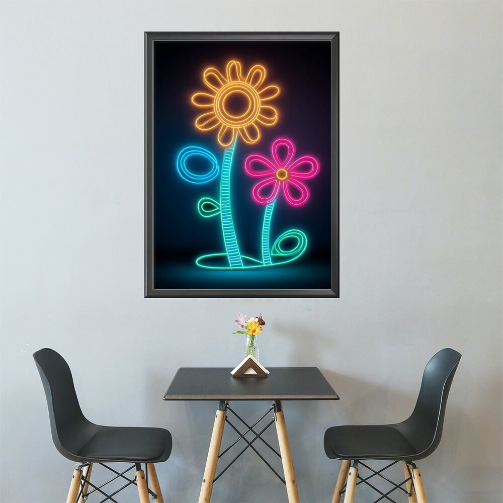 A1サイズ（約59x84cm）】【lm-poster-4758】【フレーム付き】ネオン 光