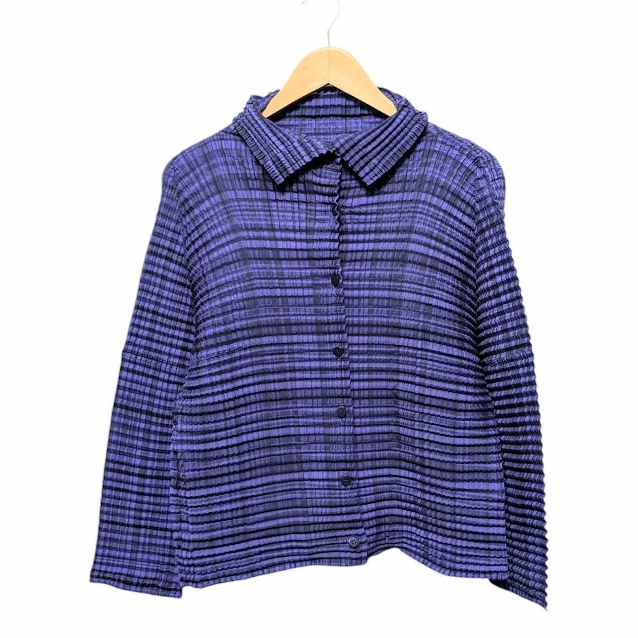65 me ISSEY MIYAKE イッセイミヤケ プリーツシャツ カーディガン