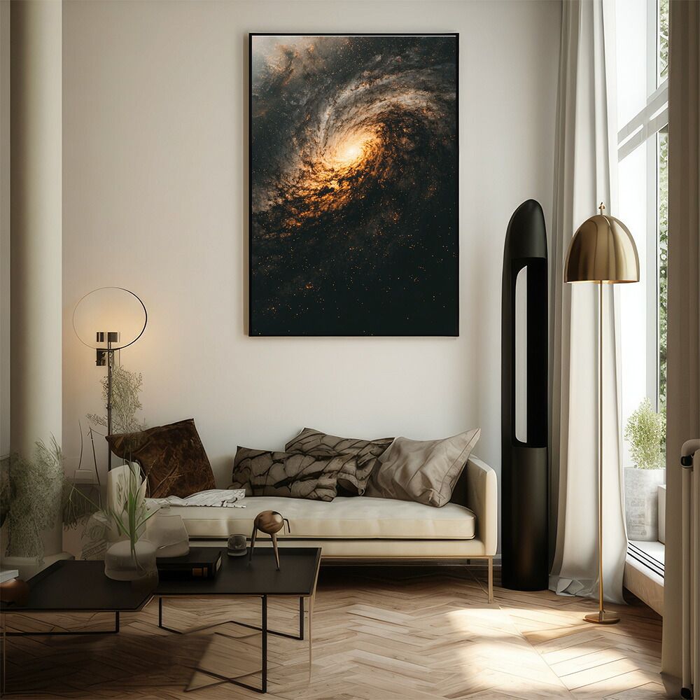 A2サイズ（約42x59cm）】【lm-poster-470】【フレーム付き】宇宙