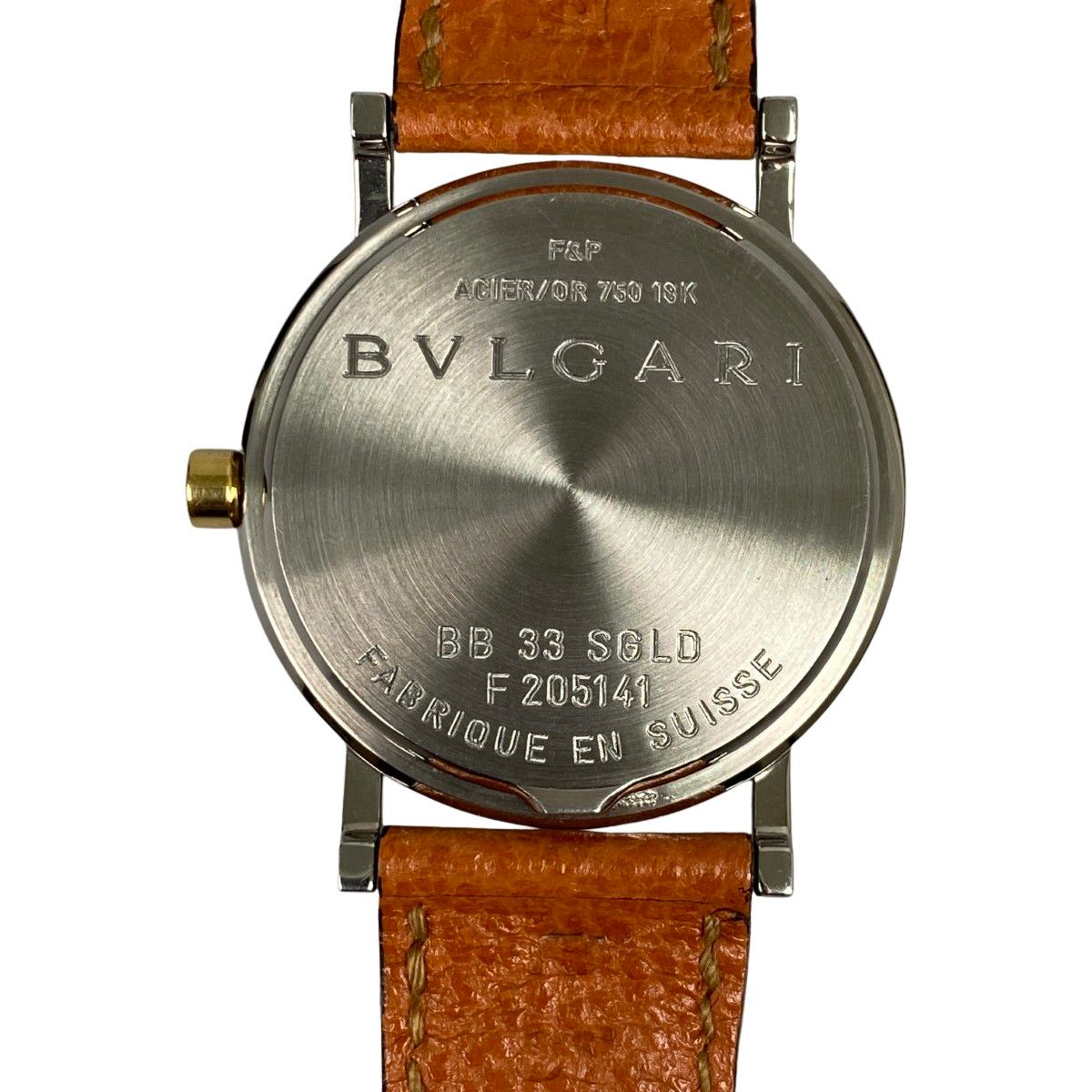 ブルガリ BVLGARI BB33 SGLD レザー 黒文字盤 クォーツ腕時計 ブルガリ BVLGARI BB33 SGLD レザー 黒文字盤 クォーツ腕時計