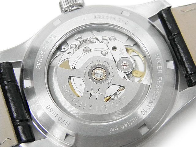  A ハミルトン HAMILTON メンズ腕時計 カーキ フィールド マーフ オート H70405730 自動巻 革ベルト モノトーン 自動巻き時計 腕時計(アナログ)