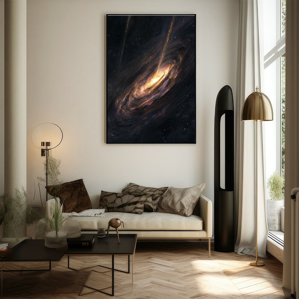 B1サイズ（約73x103cm）】【lm-poster-475】【フレーム付き】宇宙