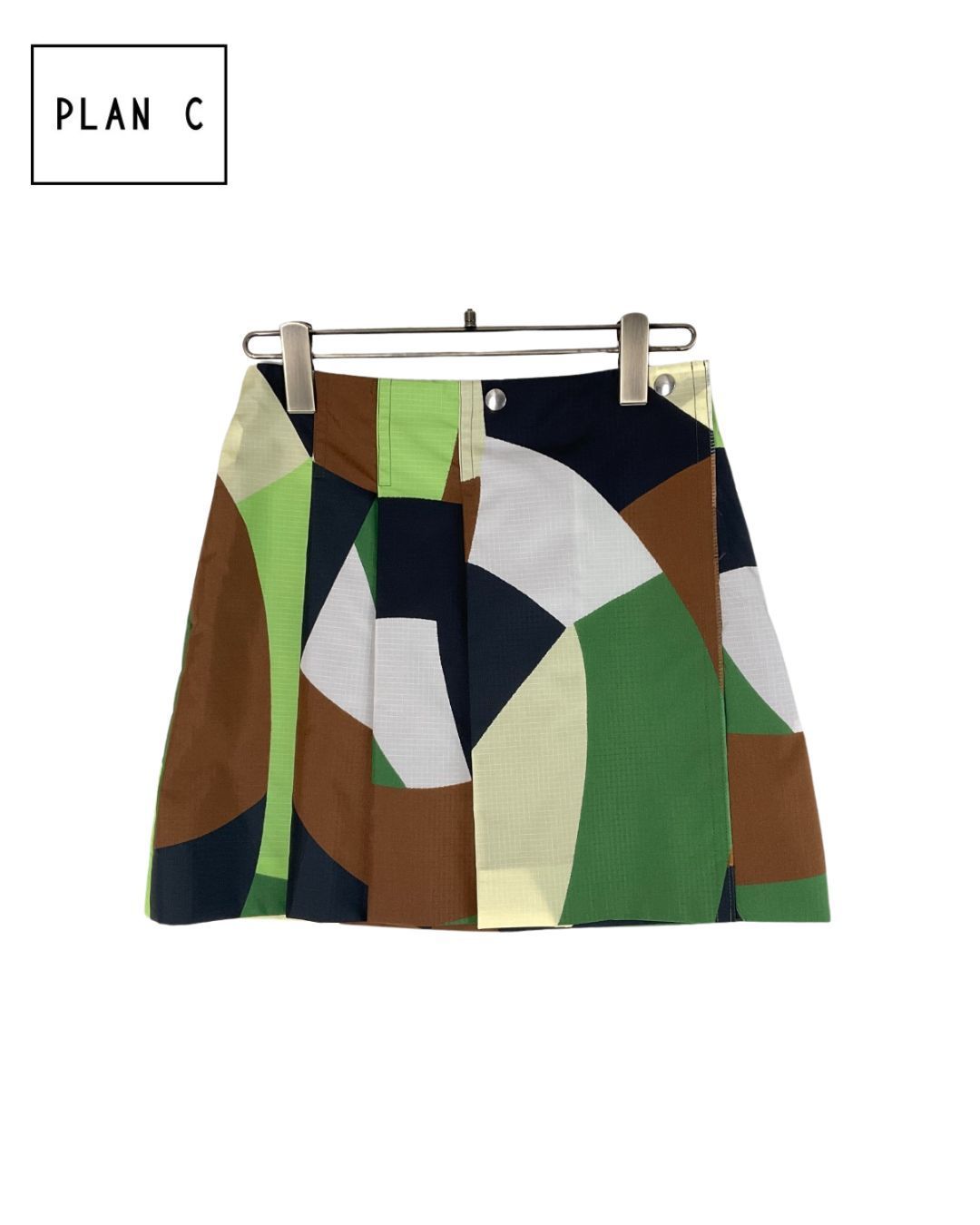 PLAN C プランシー マルチ プリーツミニスカート 38 げ交渉