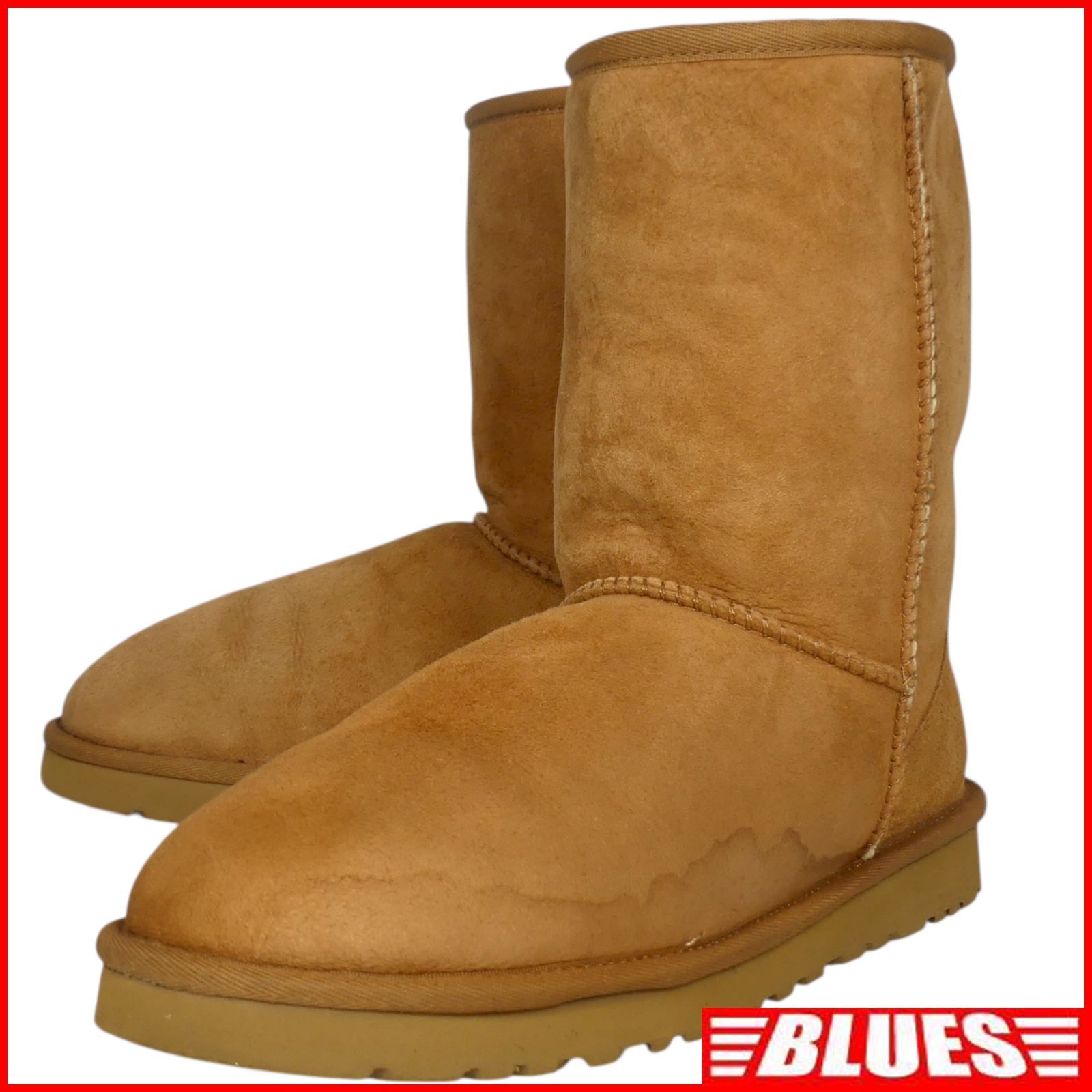 UGGアグ ムートンブーツ 27 本革 メンズ 茶 キャメル US 9 ムートンブーツサイズ27 cm一覧 SEULB屋着古 NR 4773