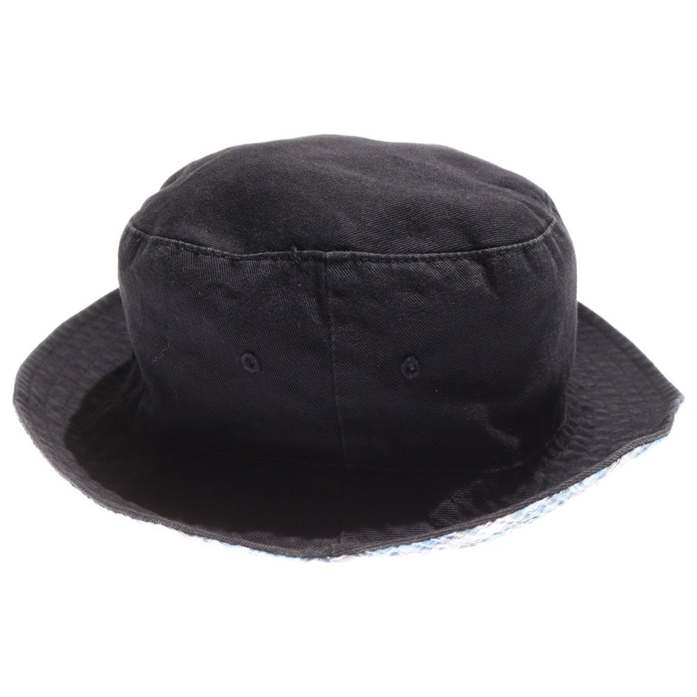 STUSSY (ステューシー) 90s old ロゴ刺繍 バケットハット 裏地チェック