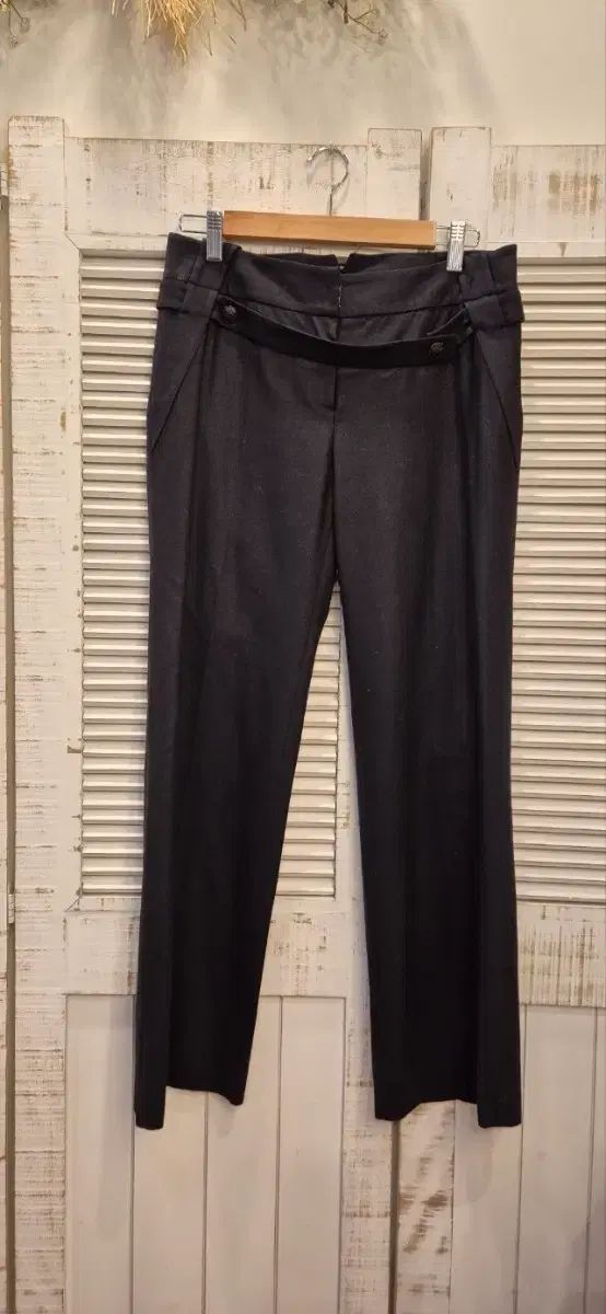 タイム 66 イタリー 生地 ブラック パンツ