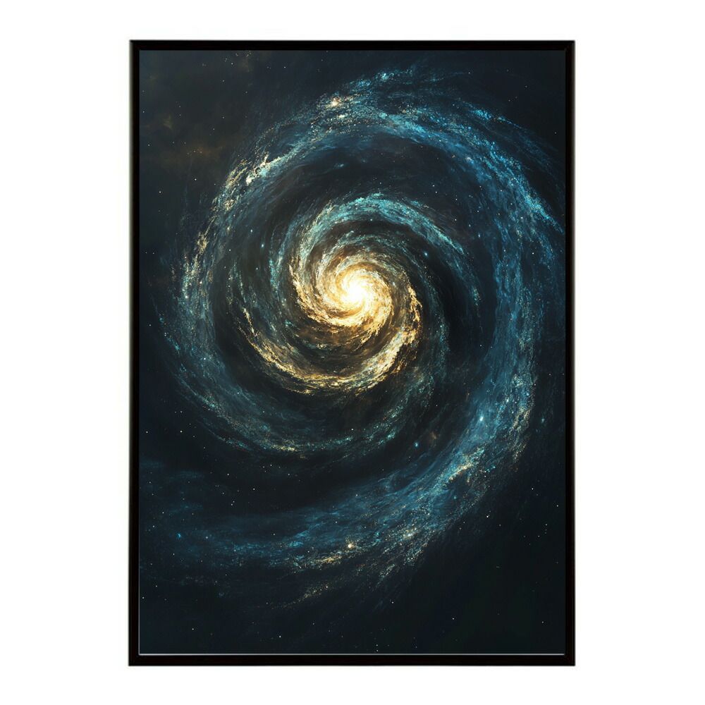 【B1サイズ（約73x103cm）】【lm-poster-477】【フレーム付き】宇宙 ポスター 銀河 惑星 星 星空 アートプリント 北欧風 壁掛け モダン リビング 玄関 寝室 子供部屋