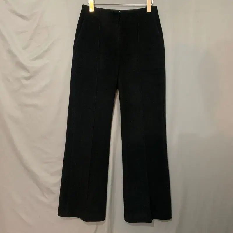 S ORR オル 22 FW カシミア ウール ストレート パンツ ブラック