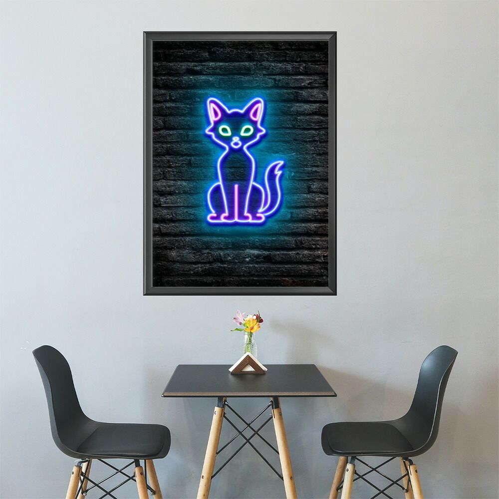 B2サイズ（約51x73cm）】【lm-poster-4770】【フレーム付き】ネオン 光