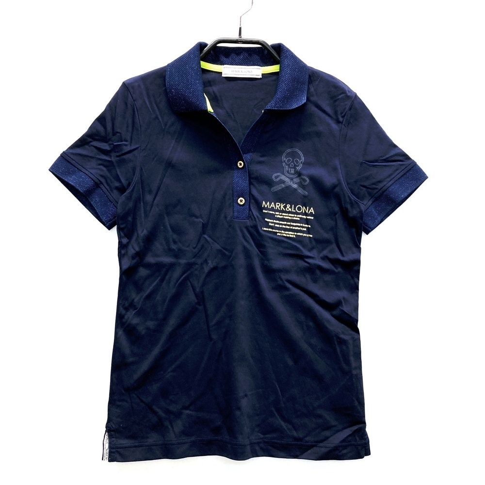 サイズ：S MARK&LONA マークアンドロナ 半袖ポロシャツ ネイビー系