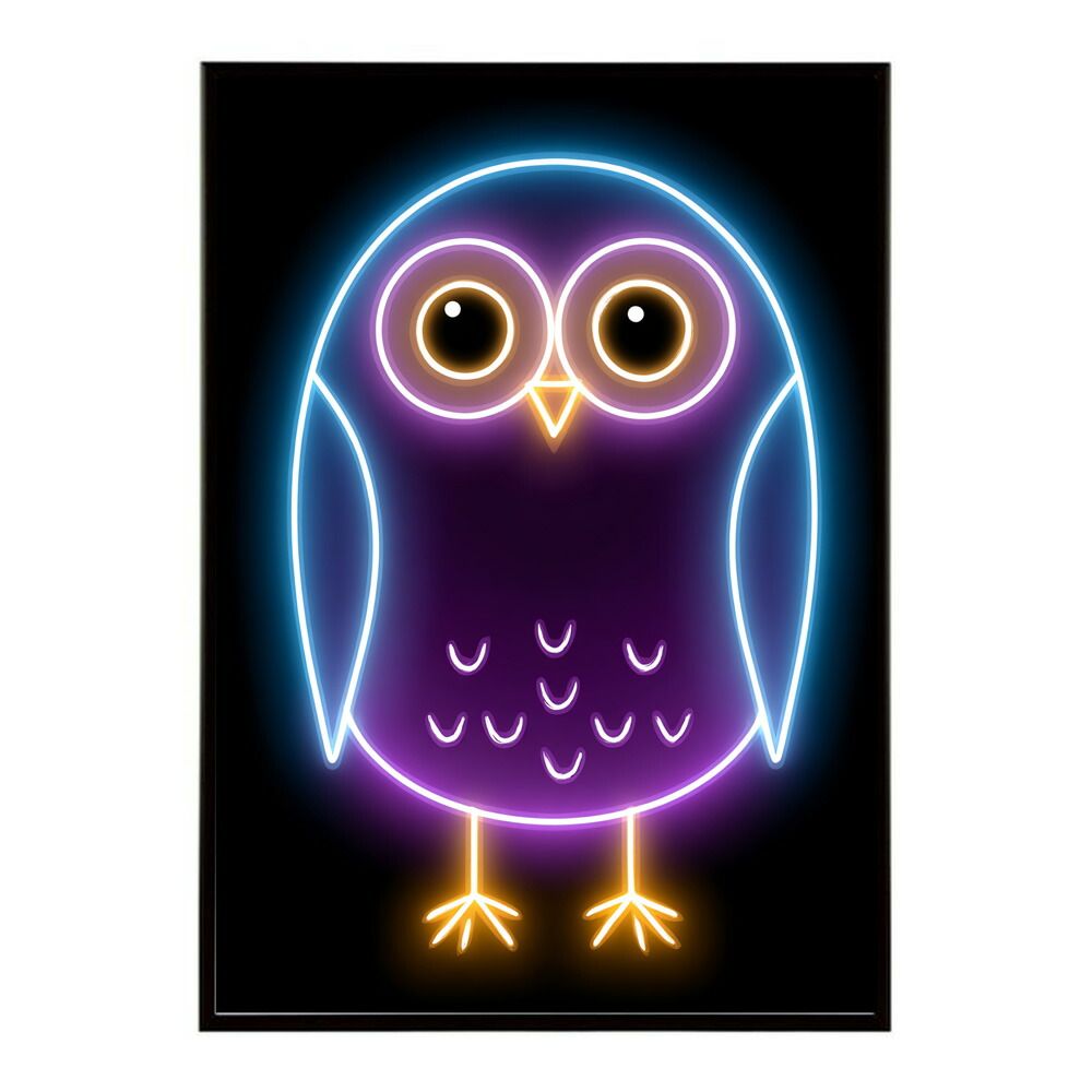 B2サイズ（約51x73cm）】【lm-poster-4809】【フレーム付き】ネオン 光