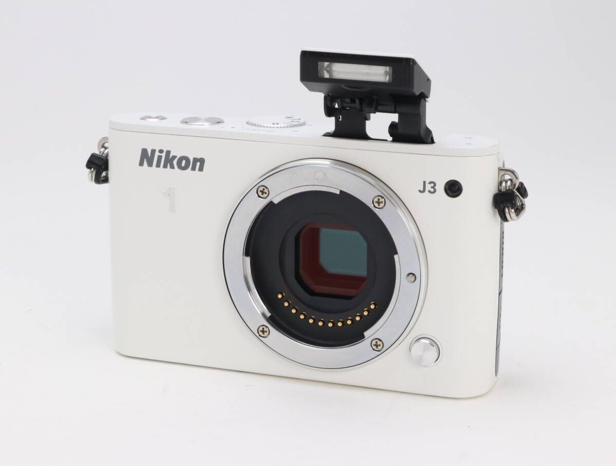 C 実用品 Nikon ニコン 1 J 3 ボディ ホワイト シャッター回数7 890 初期不良 対応 111 228