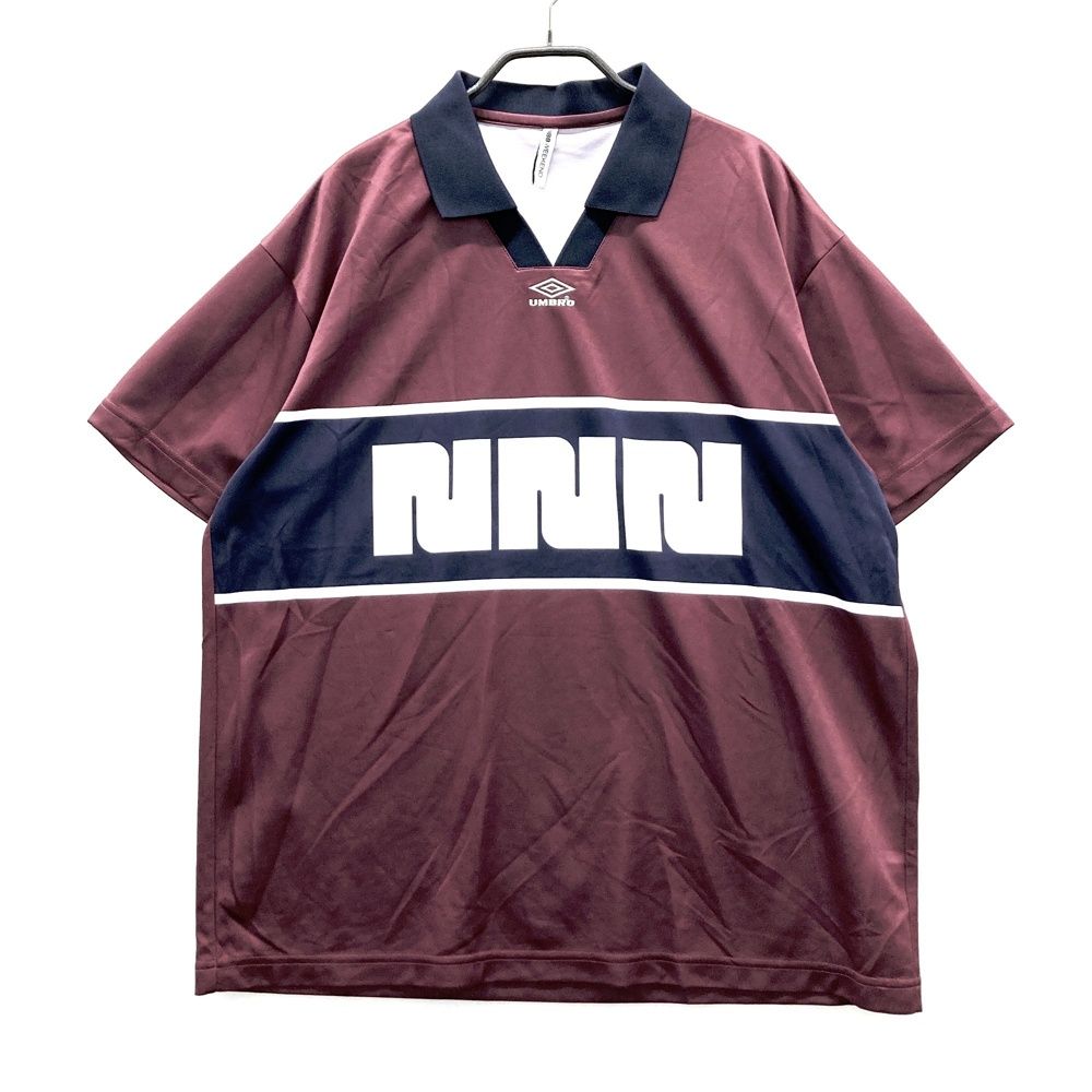 サイズ 2 NBB WEEKEND エヌビービーウィークエンド UMBRO モデル 半袖ポロシャツ スキッパー ブラウン系 ゴルフウェア レディース ストスト