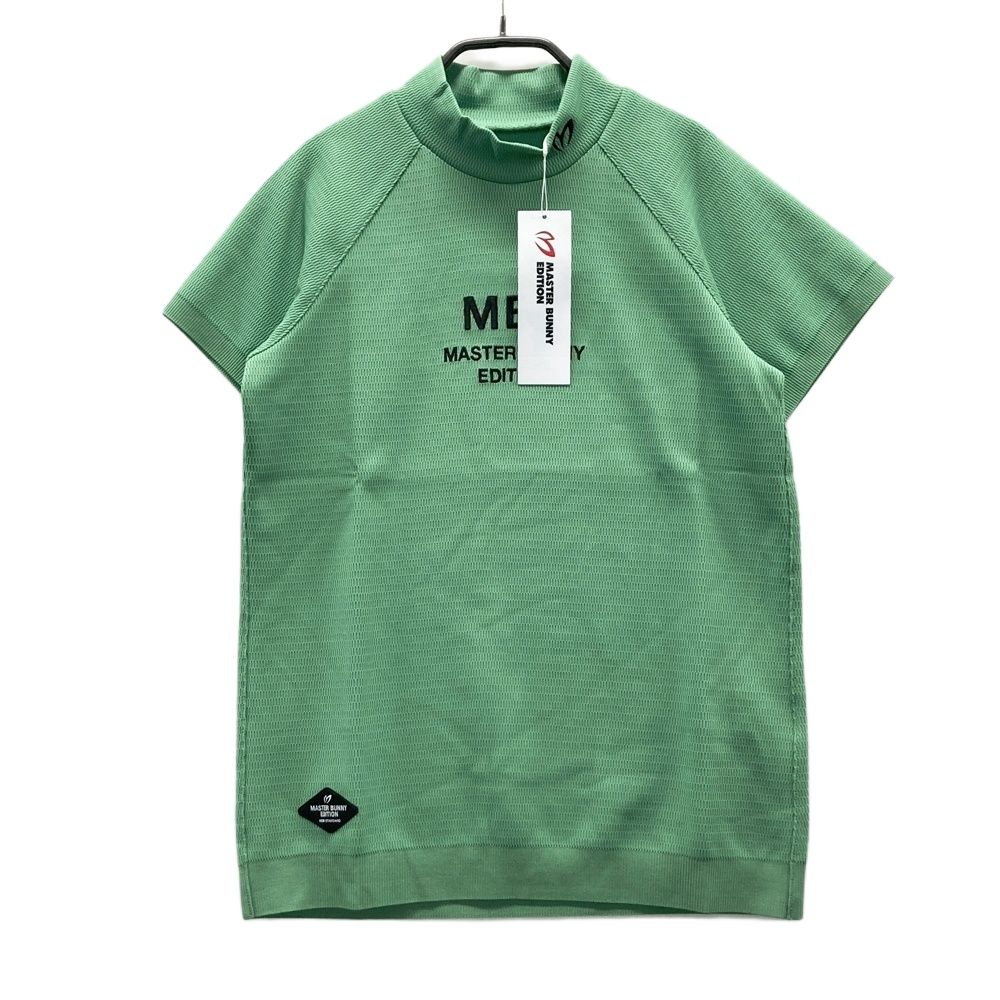 サイズ 0 MASTER BUNNY EDITION マスターバニーエディション モデル モックネック 半袖ニット グリーン系 ゴルフウェア レディース ストスト